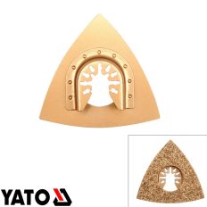   Yato YT-34687 multiszerszám karbidszemcsés háromszög csiszoló HM (burkolóanyagok, fuga, csemperagasztó) 80 mm