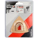 Yato YT-34687 multiszerszám karbidszemcsés háromszög csiszoló HM (burkolóanyagok, fuga, csemperagasztó) 80 mm