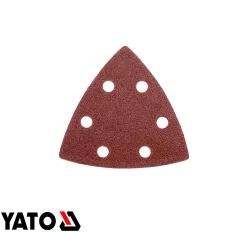   yato YT-34690 tépőzáras csiszolópapír deltacsiszolóhoz (fa, fém, kerámia), 90x90 mm, P80, 10 darab