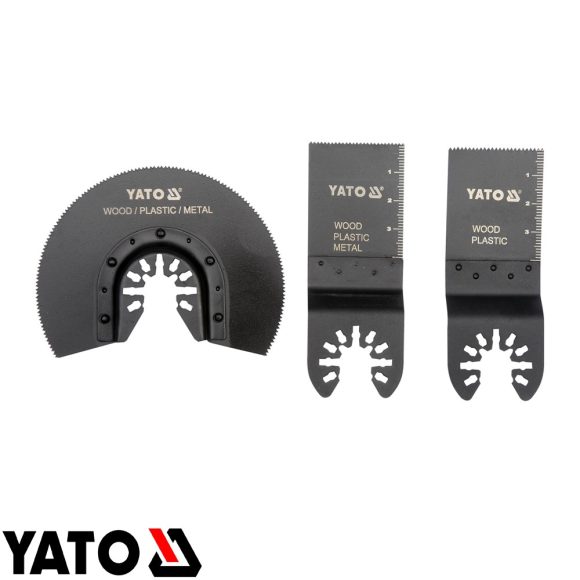 Yato YT-34691 multiszerszám vágófej készlet HSS, HCS, BIM, 3 darab (fa, fém, műanyag)