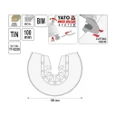 Yato YT-34711 multiszerszám fűrészlap bimetál TiN - 100 mm (fa-fém)