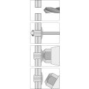 Yato YT-36060 harmónika popszegecsfogó (2,4-6,4 mm)