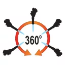 Yato YT-36712 gázégő pisztoly, piezo 2,0 kW 1300°C