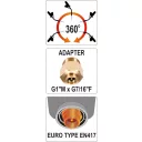 Yato YT-36715 gázégő pisztoly, piezo 2,0 kW 2800°C