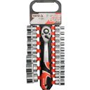 Yato YT-38681 dugókulcs készlet 1/2" CrV 8-32 mm, 19 részes