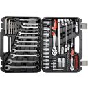 Yato YT-38781 dugókulcs készlet 1/4" + 1/2" CrV 4-32 mm, 77 részes