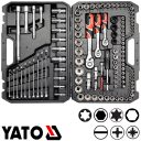 Yato YT-38801 dugókulcs készlet 1/4"+3/8"+1/2" CrV 4-32 mm, 120 részes (metrikus-colos)