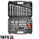 Yato YT-38831 dugókulcs készlet 1/4"+3/8"+1/2" CrV 4-32 mm, 111 részes