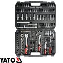Yato YT-38931 dugókulcs készlet 1/4"+3/8"+1/2" CrV 4-32 mm (173 részes)