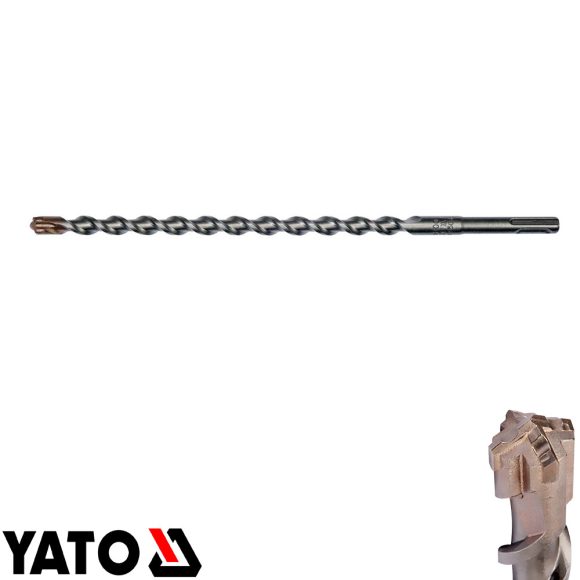 Yato YT-419506 SDS-Plus négyélű fúrószár X-Tip karbid fejjel - 12x300 mm