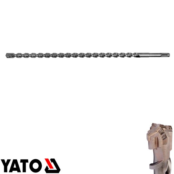 Yato YT-41956 SDS-Plus négyélű fúrószár X-Tip karbid fejjel - 16x460 mm