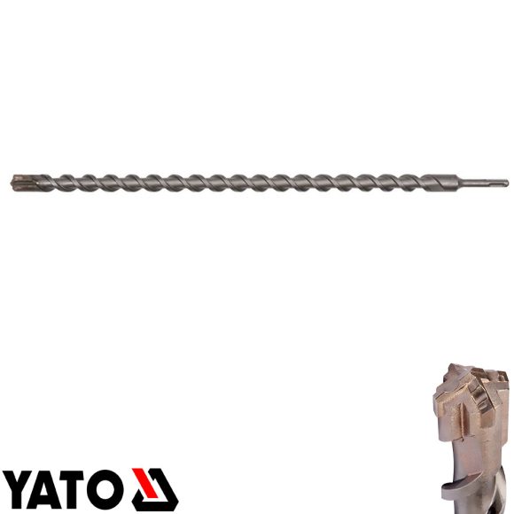 Yato YT-41968 SDS-Plus négyélű fúrószár X-Tip karbid fejjel - 25x600 mm