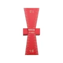 Yato YT-44081 asztalos fecskefark sablon - 64x23x18 mm (alu)