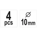 Yato YT-44106 tipli jelölő készlet - 10 mm (4 db)