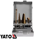 Yato YT-44705 lépcsős fúró multi készlet, 4 részes 1/4" bit befogású