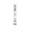 Yato YT-44721 kúpos süllyesztő fémre HSS 6,3 mm - 1/4" bit befogás