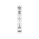 Yato YT-44725 kúpos süllyesztő fémre HSS 16,5 mm - 1/4" bit befogás