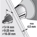 Yato YT-44730 kúpos fúró készlet HSS, 3 darab  (3-14, 8-20, 16-30 mm)