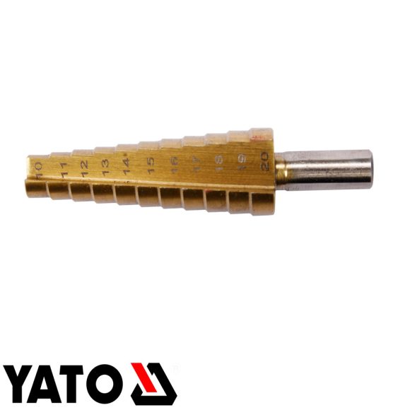 Yato YT-44745 lépcsős fúró HSS-TiN, 10-20 mm