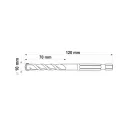 Yato YT-44786 univerzális fúrószár 1/4" hex - 10 mm