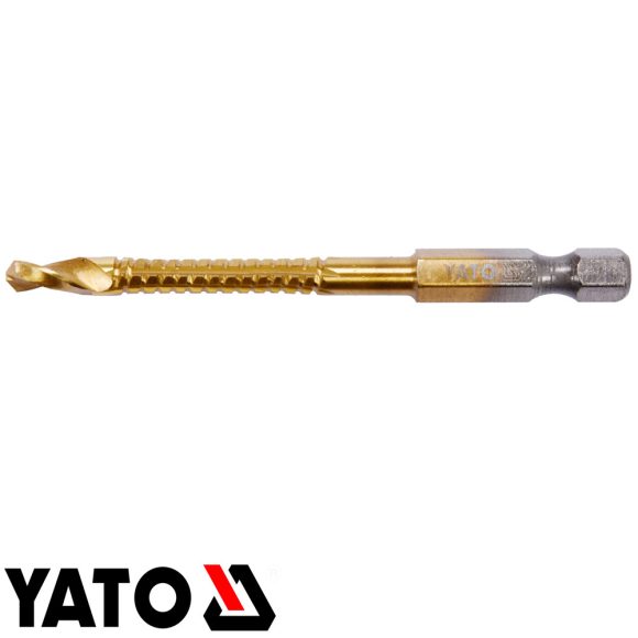 Yato YT-44822 fém marófúró 5,0 x 81 mm HSS-TiN - 1/4" bit befogású