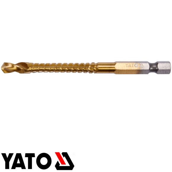 Yato YT-44824 fém marófúró 6,5 x 89 mm HSS-TiN - 1/4" bit befogású