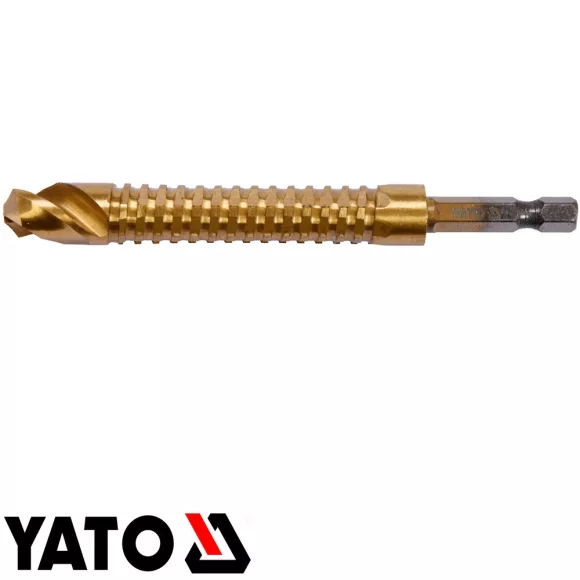 Yato YT-44830 fém marófúró 12,0 x 115 mm HSS-TiN - 1/4" bit befogású