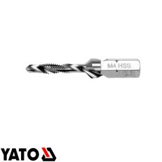  Yato YT-44841 kombinált gépi fúró-menetfúró HSS-M2 (1/4" hex) - M4