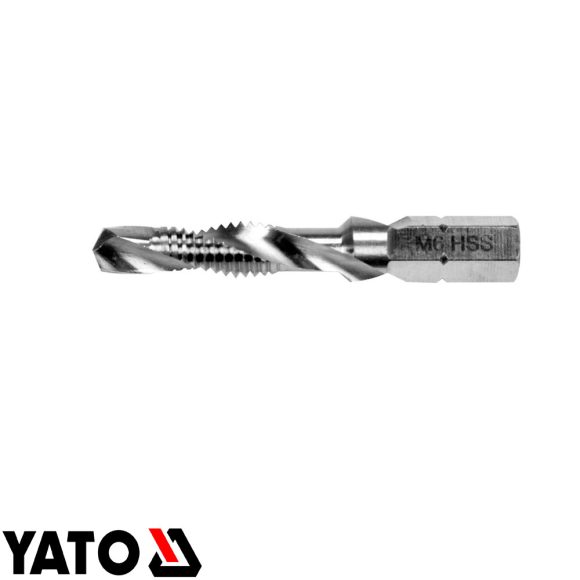 Yato YT-44843 kombinált gépi fúró-menetfúró HSS-M2 (1/4" hex) - M6