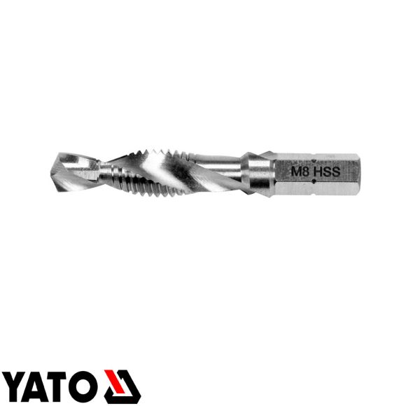 Yato YT-44845 kombinált gépi fúró-menetfúró HSS-M2 (1/4" hex) - M8