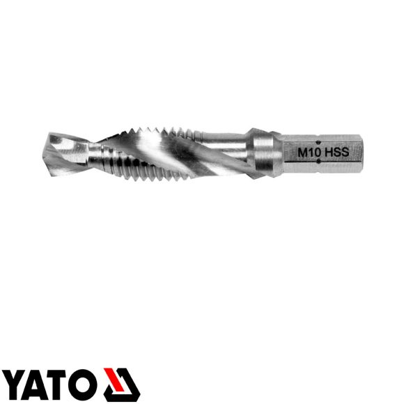 Yato YT-44847 kombinált gépi fúró-menetfúró HSS-M2 (1/4" hex) - M10