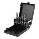 Yato YT-44849 kombinált gépi fúró-menetfúró készlet HSS-M2 (1/4" hex) M3-M10 - 7 részes