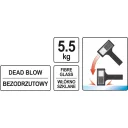 Yato YT-46273 visszarúgásmentes sörétes gumikalapács 5500g