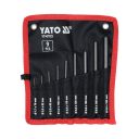 Yato YT-47123 gömbfejű csapszegkiütő készlet CrV, 9 részes
