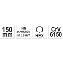 Yato YT-47142 csapszegkiütő CrV - 3x150 mm