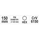 Yato YT-47143 csapszegkiütő CrV - 4x150 mm