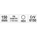 Yato YT-47146 csapszegkiütő CrV - 8x150 mm