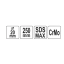 Yato YT-47195 SDS-Max rudazatbeütő, CrMo - 20x250 mm (szondabeütő)