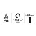 Yato YT-47518 fazékkefe, csapos 65 mm sodrott acél