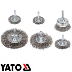   Yato YT-47593 csapos inox körkefe és fazékkefe készlet, 6 részes