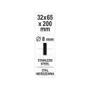 Yato YT-47697 csapos csőkefe 32 mm inox