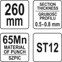 Yato YT-51312 profilegyesítő fogó gipszkartonozáshoz - 260 mm