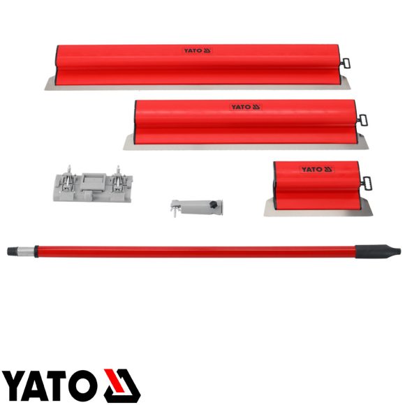 Yato YT-52225 kétkezes glett lehúzó szett, műanyag profil - 5 részes (0,3 mm cserélhető penge)