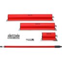 Yato YT-52225 kétkezes glett lehúzó szett, műanyag profil - 5 részes (0,3 mm cserélhető penge)