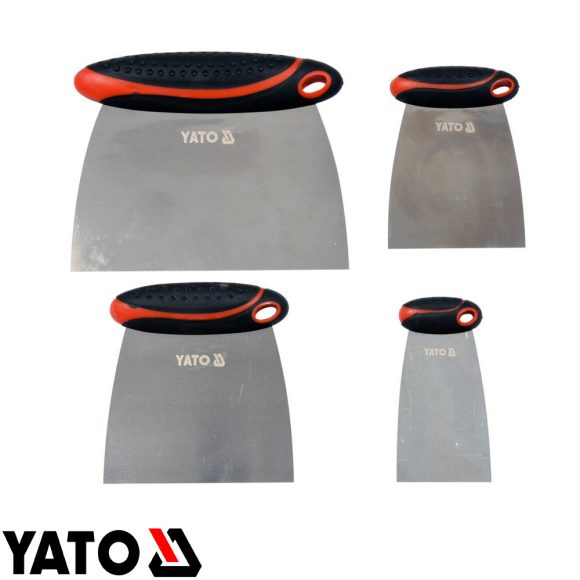 Yato YT-52790 Japán spatula készlet, 2K markolat, inox (50-75-100-150 mm)