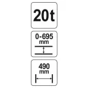 Yato YT-55581 hidraulikus műhelyprés - 20T