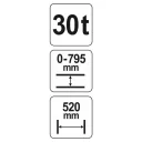Yato YT-55582 hidraulikus műhelyprés - 30T