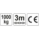 Yato YT-58951  láncos emelő 1000 kg - 3m