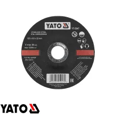   Yato YT-5947 csiszolókorong, inox, Ø 125x6.8 x22.2 mm (süllyesztett)