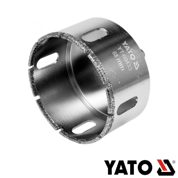 Yato YT-60434 gyémánt körkivágó (burkolóanyag), Ø 80 mm, hengeres befogás